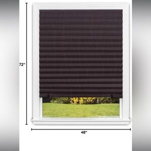 Redi Shade Original Room Darkening Pleated Paper Shade in the brown 36" x 72”